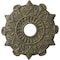 Ekena Millwork Preston Ceiling Medallion (Fits Canopies up to 4"), 17 1/2"OD x 4"ID x 1"P, Witch Hazel Crackle CM17PRWHC - alternate 1